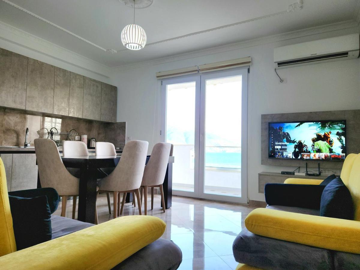 Panorama View Apt, 150M To Beach, 750M Lungo Mare Leilighet Vlorë Eksteriør bilde