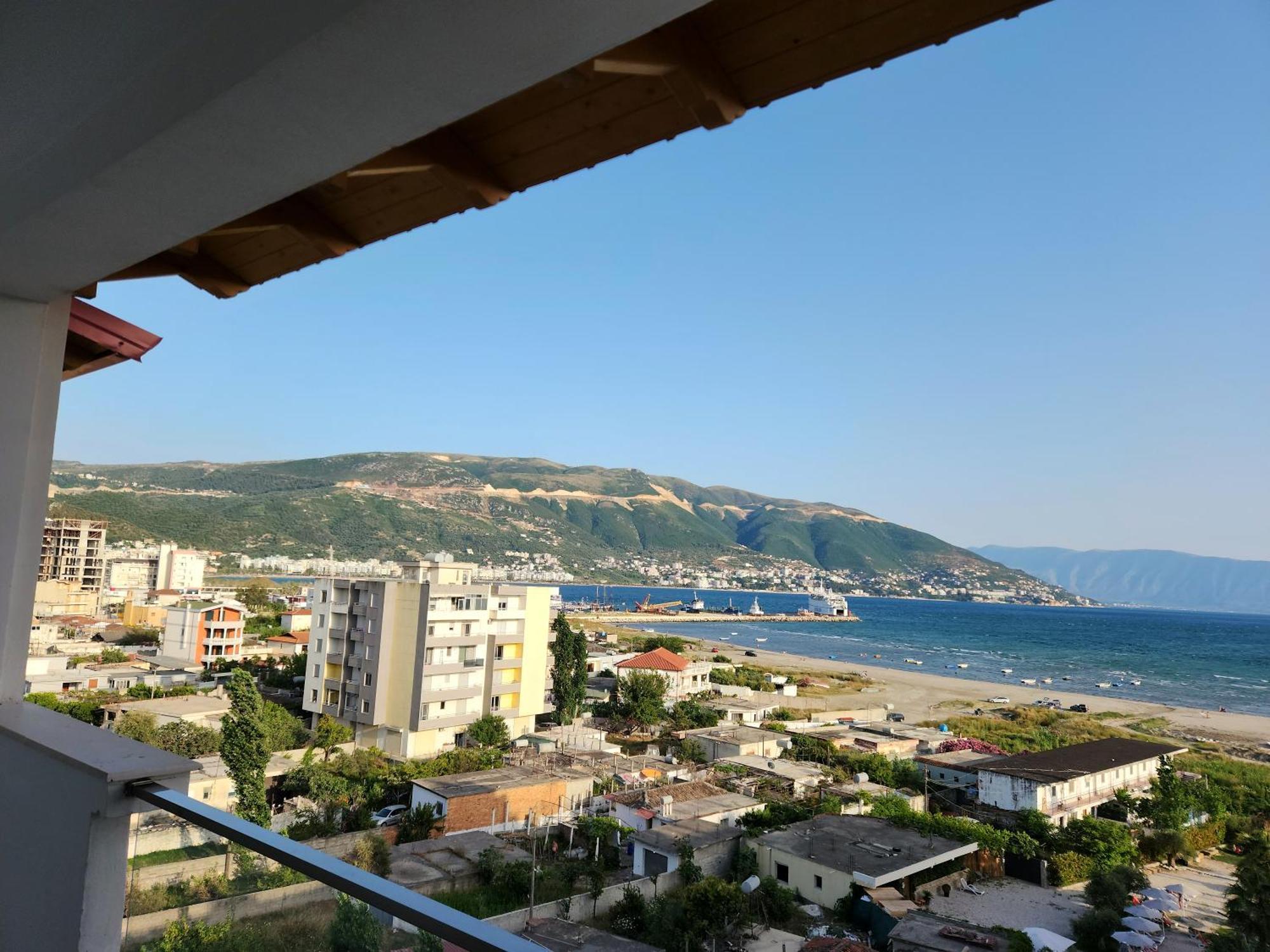 Panorama View Apt, 150M To Beach, 750M Lungo Mare Leilighet Vlorë Eksteriør bilde